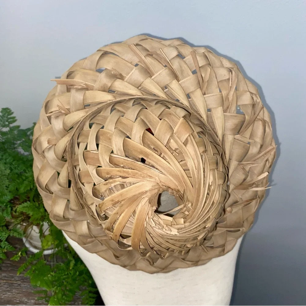 Hawaiian‎ Coconut Leaf Traditional Hand Woven Päpale Hat